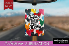 Family Quote Air Freshener PNG - Heart PNG Sublimation Product Image 1