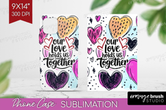 Family Quote Phone Case PNG - Heart Case PNG Sublimation Product Image 1
