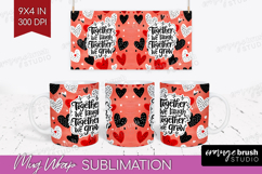 Family Quote Mug Wrap - Heart Mug PNG Sublimation Product Image 1