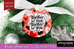 Family Quote Ornament PNG - Heart PNG Sublimation Product Image 1