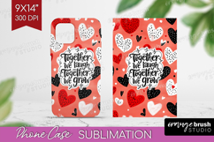 Family Quote Phone Case PNG - Heart Case PNG Sublimation Product Image 1