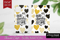Family Quote Phone Case PNG - Heart Case PNG Sublimation Product Image 1