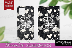 Family Quote Phone Case PNG - Heart Case PNG Sublimation Product Image 1