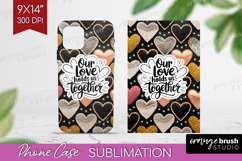 Family Quote Phone Case PNG - Heart Case PNG Sublimation Product Image 1
