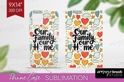 Family Quote Phone Case PNG - Heart Case PNG Sublimation Product Image 1