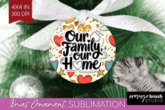 Family Quote Ornament PNG - Heart PNG Sublimation Product Image 1