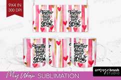 Family Quote Mug Wrap - Heart Mug PNG Sublimation Product Image 1