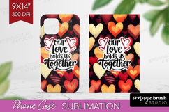 Family Quote Phone Case PNG - Heart Case PNG Sublimation Product Image 1