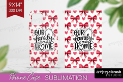 Family Quote Phone Case PNG - Heart Case PNG Sublimation Product Image 1