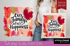 Family Quote Tote Bag - Heart Tote Bag PNG Sublimation Product Image 1