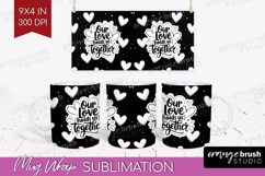 Family Quote Mug Wrap - Heart Mug PNG Sublimation Product Image 1