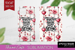 Family Quote Phone Case PNG - Heart Case PNG Sublimation Product Image 1