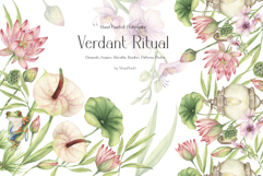 Watercolor Verdant Ritual Collection Bundle Product Image 1