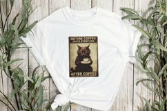 Vintage Black Cat Sublimation Clipart Product Image 2