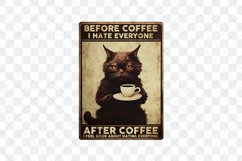 Vintage Black Cat Sublimation Clipart Product Image 3