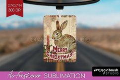 Vintage Christmas Air Freshener PNG - Xmas Car Freshener Product Image 1