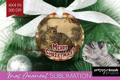 Vintage Christmas Ornament PNG - Retro Xmas Sublimation Product Image 1