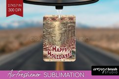 Vintage Christmas Air Freshener PNG - Xmas Car Freshener Product Image 1