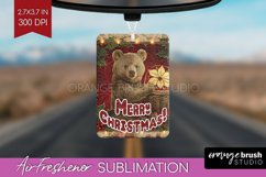 Vintage Christmas Air Freshener PNG - Xmas Car Freshener Product Image 1