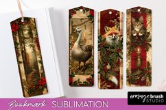 Vintage Christmas Bookmark - Retro Christmas Bookmarks PNG Product Image 1