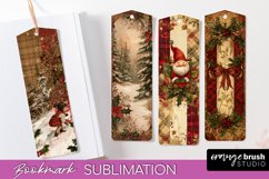 Vintage Christmas Bookmark - Retro Christmas Bookmarks PNG Product Image 1