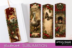 Vintage Christmas Bookmark - Retro Christmas Bookmarks PNG Product Image 1