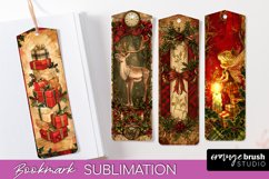 Vintage Christmas Bookmark - Retro Christmas Bookmarks PNG Product Image 1