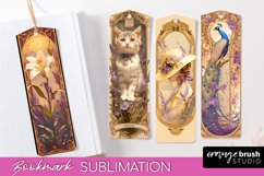 Vintage Scrapbook Bookmark Sublimation - Ephemera Bookmarks Product Image 1