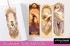 Vintage Scrapbook Bookmark Sublimation - Ephemera Bookmarks Product Image 1