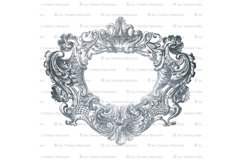 25 CLIPART SILVER FRAMES for Scrapbooking, Ornamental Product Image 8