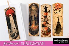 Vintage Halloween Bookmark - Printable Scrapbook Bookmarks Product Image 1