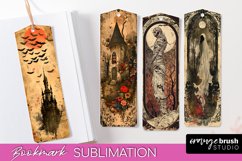 Vintage Halloween Bookmark - Printable Scrapbook Bookmarks Product Image 1