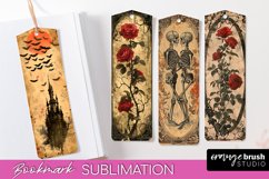 Vintage Halloween Bookmark - Printable Scrapbook Bookmarks Product Image 1
