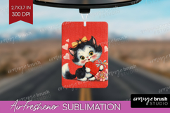 Vintage Valentines Day Air Freshener PNG - Retro Animal PNG Product Image 1