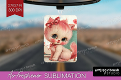 Vintage Valentines Day Air Freshener PNG - Retro Animal PNG Product Image 1