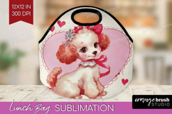 Vintage Valentines Day Lunch Bag - Retro Animal Lunch Bug Product Image 1