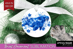 Walrus Floral Ornament PNG Blue Flowers PNG Sublimation Product Image 1