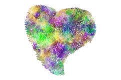 Watercolor Painted Heart Sublimation Designs. Product Image 3