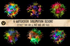 Watercolor Sublimation Designs. Product Image 8