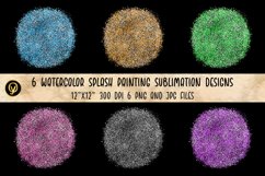Watercolor Splash Painting Sublimation Designs Product Image 8