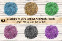 Watercolor Splash Painting Sublimation Designs Product Image 1