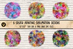 Watercolor Splash Painting Sublimation Designs Product Image 1