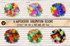 Watercolor Sublimation Designs. Product Image 1