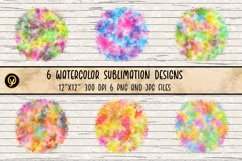 Watercolor Sublimation Designs. Product Image 1