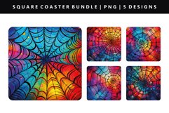 Square Coaster Design | Square Coaster PNG Bundle Product Image 8