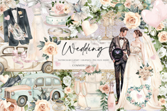 Wedding Watercolor Clipart Product Image 1