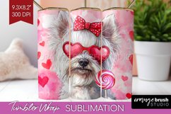 West Highland Terrier Valentine Tumbler Wrap Valentines Day Product Image 1