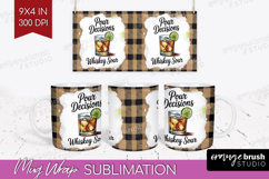 Whiskey Sour Cocktail Mug Wrap Summer Drink Mug PNG Product Image 1