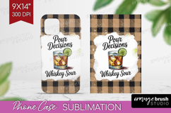 Whiskey Sour Cocktail Phone Case PNG Summer Drink Case PNG Product Image 1