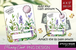 Thank You Money Card PNG - Wildflowers Money Card Holder Product Image 1